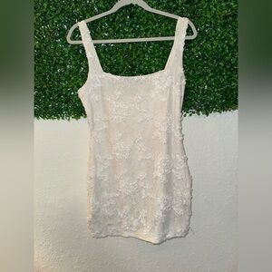 3D Flower Mini Dress Women